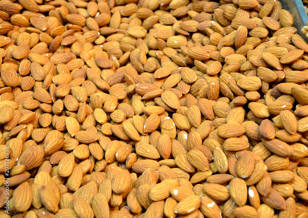 A box of almonds A box of almonds