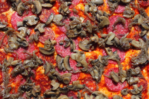 raw pizza background