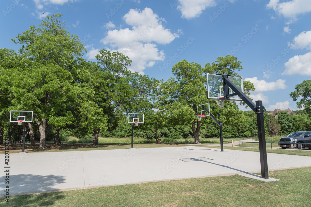 basketball court side view