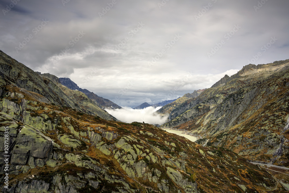 Fototapeta premium The Alpine region of Switzerland.