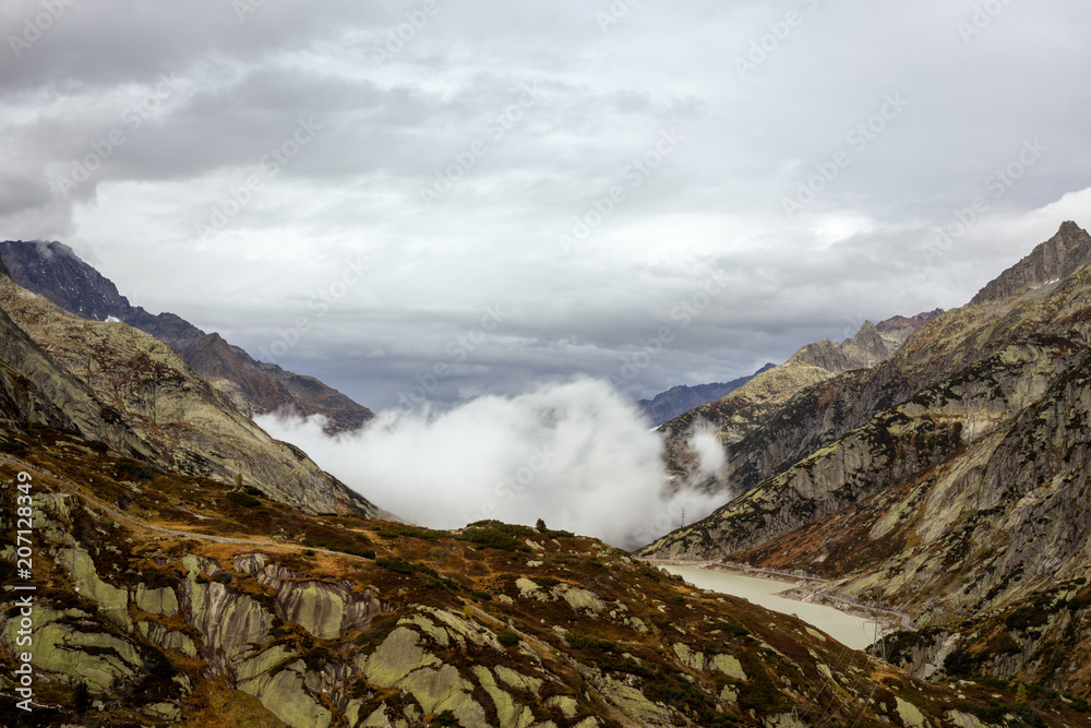 The Alpine region of Switzerland.
