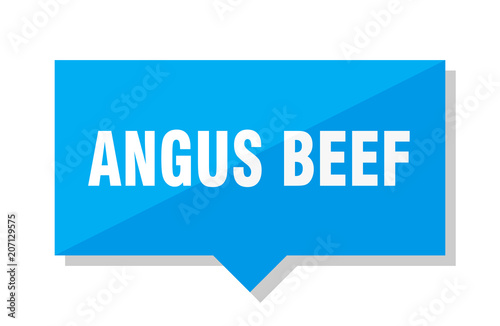 angus beef price tag