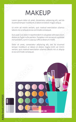 Professional Makeup Cosmetics Promotional Poster