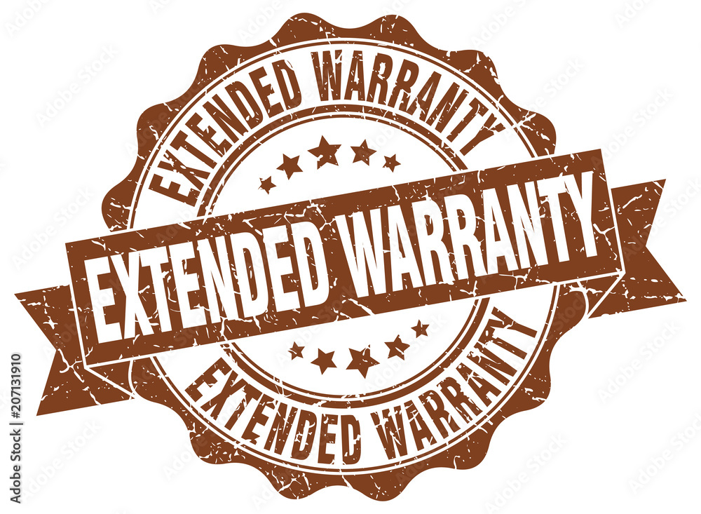 extended warranty stamp. sign. seal
