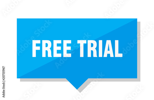 free trial price tag