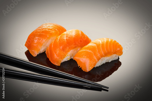 sushi with salmon