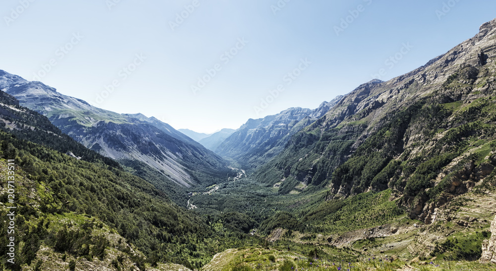 landscape in the pyrenees