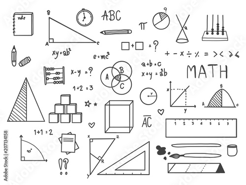 Education doodle set.