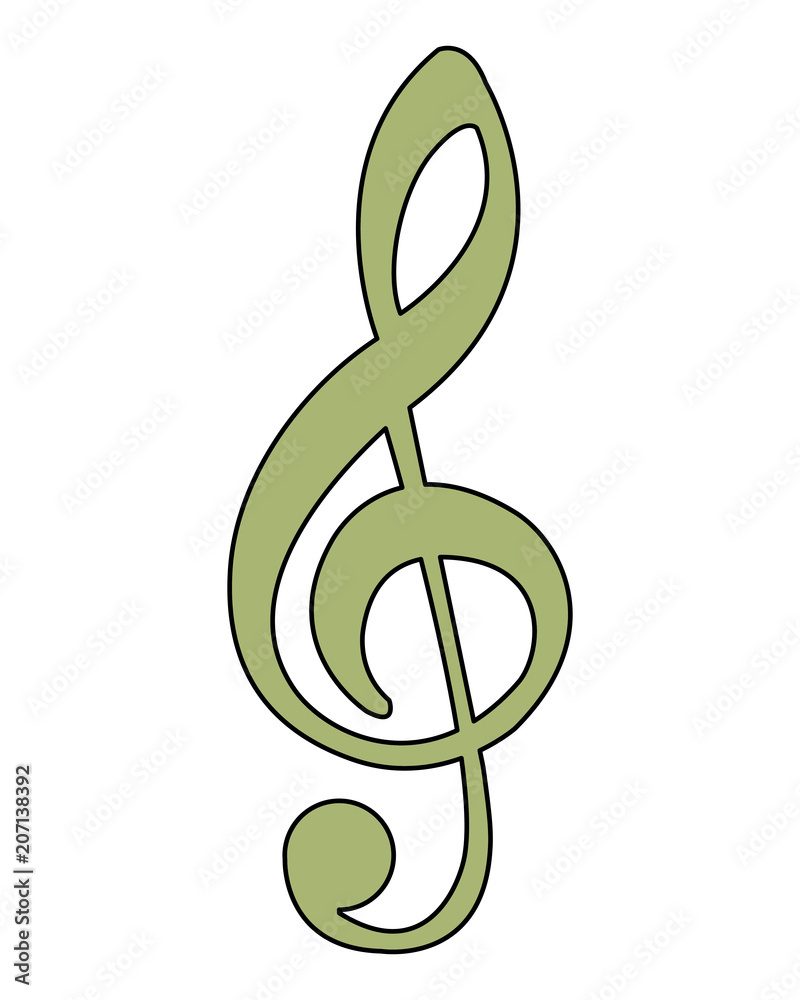 music note melody song image vector illustration music note melody song image vector illustration