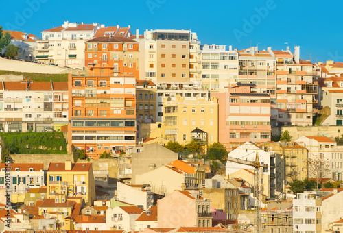 Lisbon Old architecture bac...