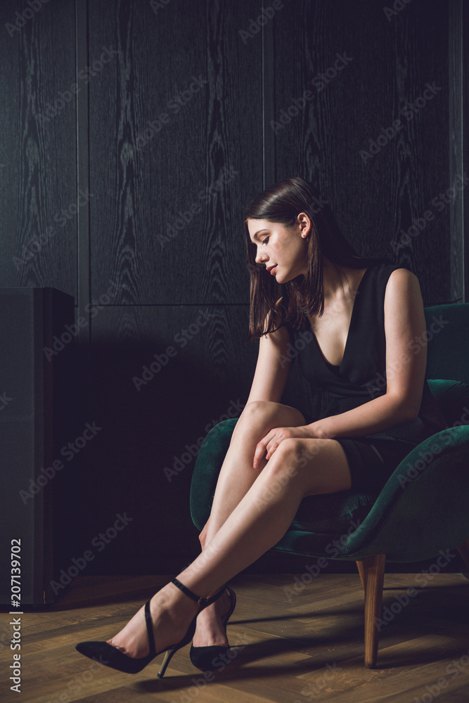 Fototapeta premium Glamour in Schwarz, Hotel Ambiente, Business look, edel