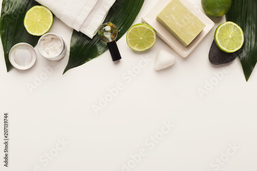 Natural cosmetics for home or salon spa treatment