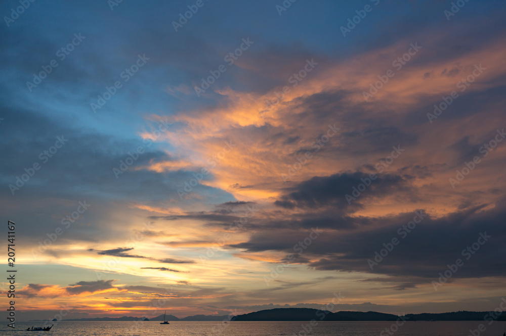 Sunset in Thailand