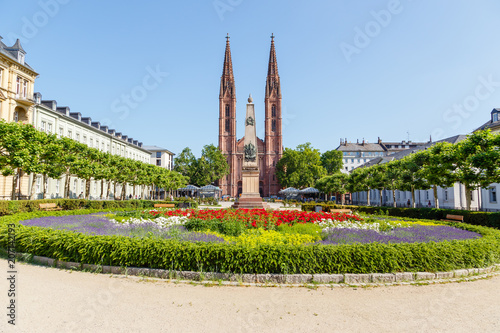 Wiesbaden, Luisenplatz mit Bonifatiuskirche. 30.05.2018.