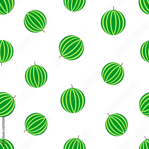 Seamless pattern with colorful watermelons.