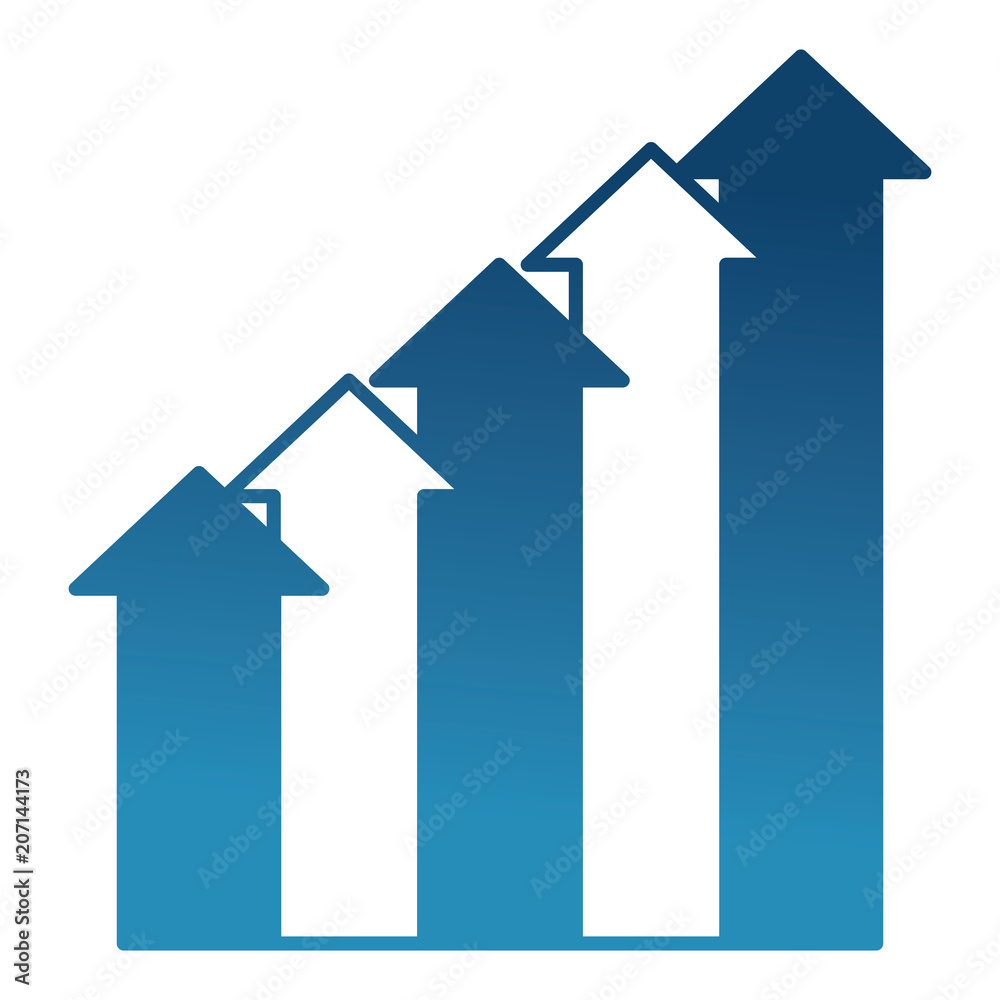 arrows growth isolated icons vector illustration design arrows growth isolated icons vector illustration design