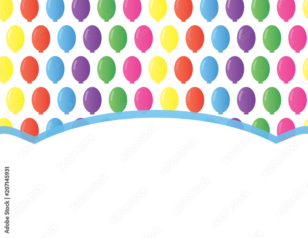 Balloons pattern banner background Balloons pattern banner background