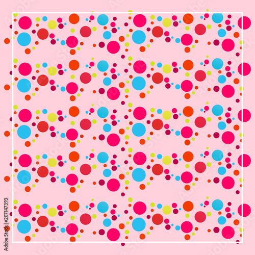 polkadot pattern pink