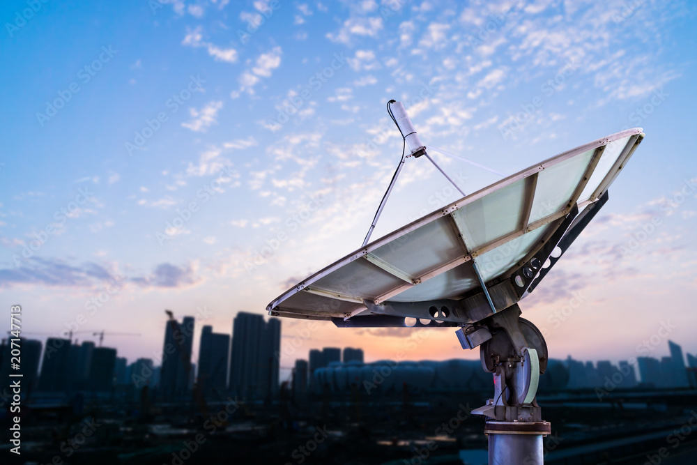 satellite dish antennas in city satellite dish antennas in city