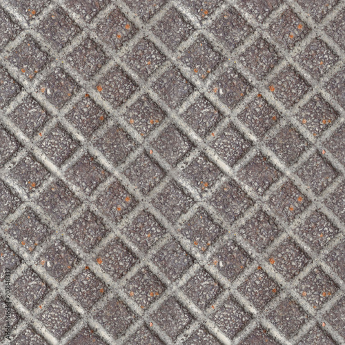 Seamless photo texture of steel block tile photo