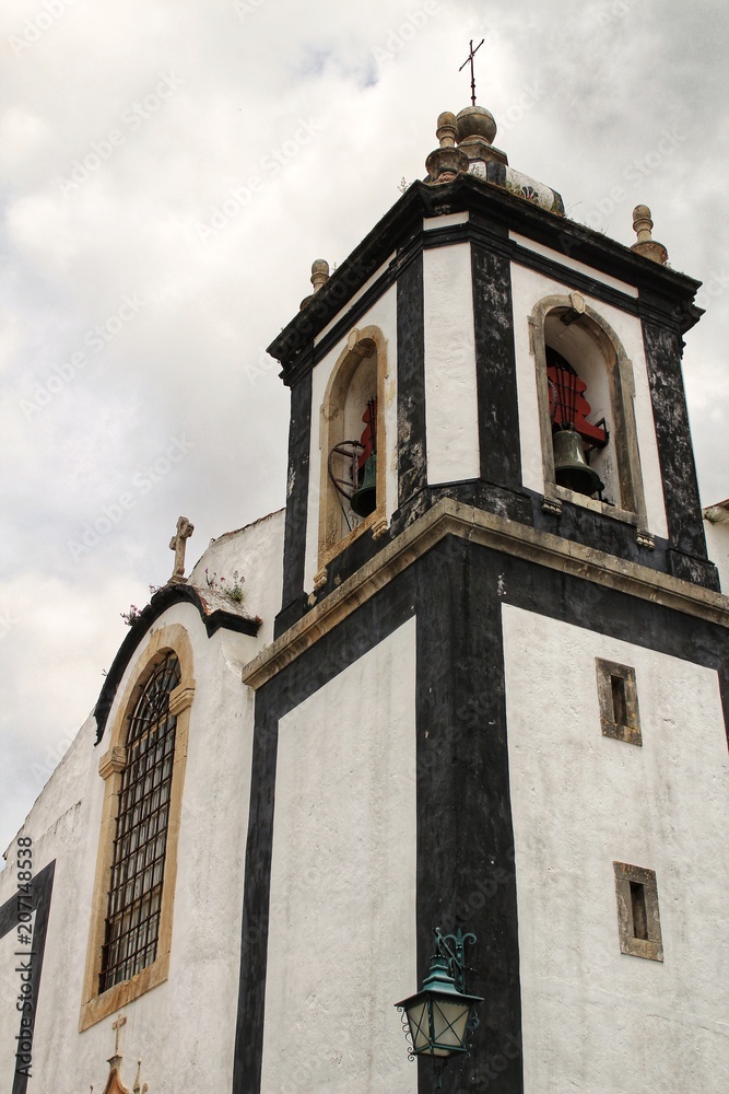 Old and majestic antique church in Obidos village