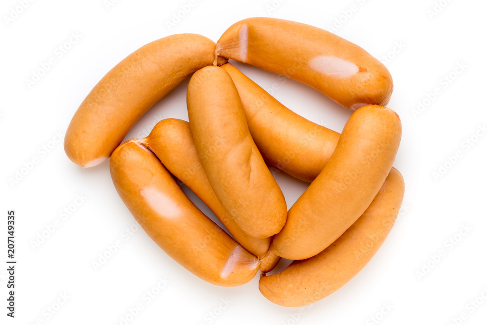 Pork sausage isolated on white background. Pork sausage isolated on white background.