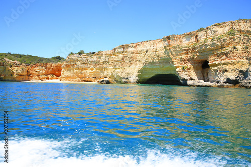 Wild Atlantic Coast in Algarve, Portugal