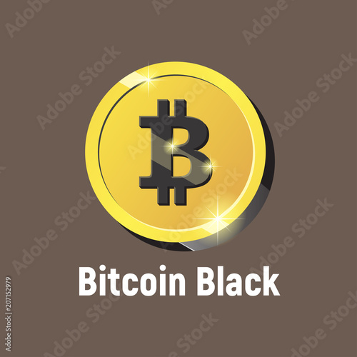 bitcoin black logo