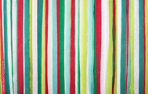 Handmade Vertical Stripes Background in Green, Red, and White Colors