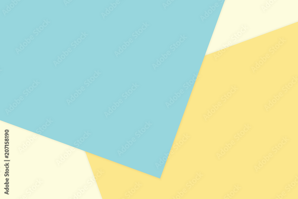 blue yellow colorful soft paper pastel background, minimal flat lay style  for fashionable cosmetics pastel color top view background, wallpaper  geometric flat lay style abstract overlays backdrop Stock Illustration |  Adobe Stock