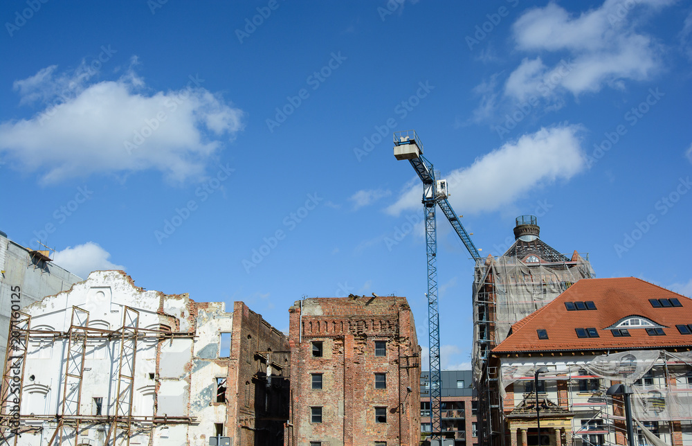 Reconstruction of old buildings. Reconstruction of old buildings.