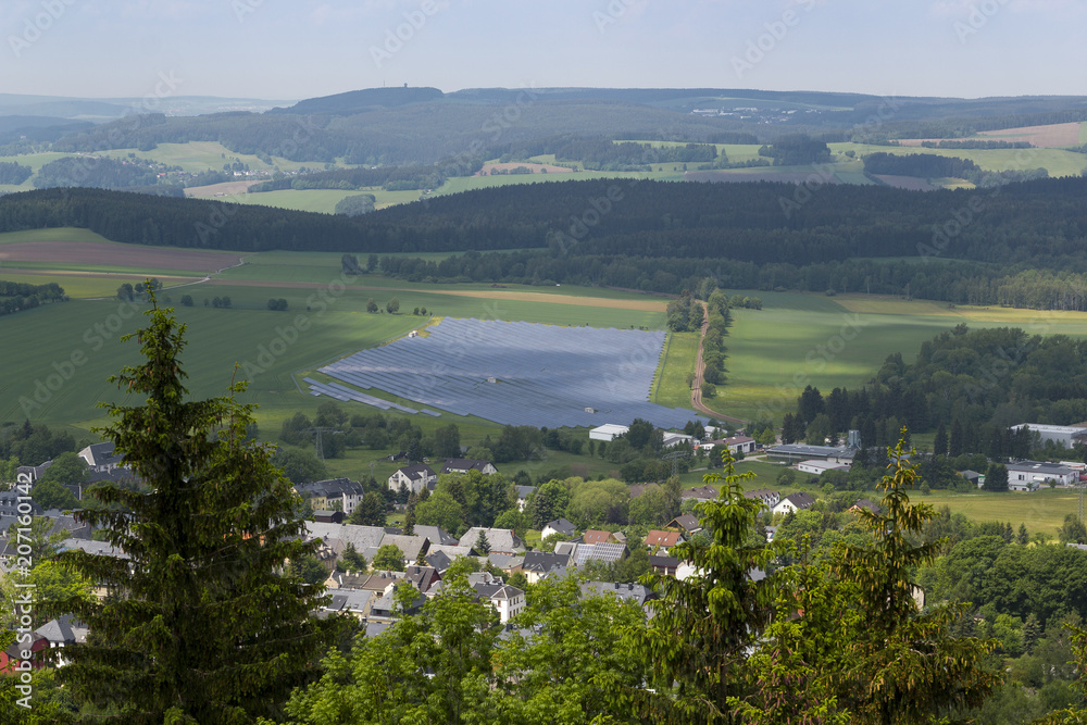 Solarpark im Erzgebirge