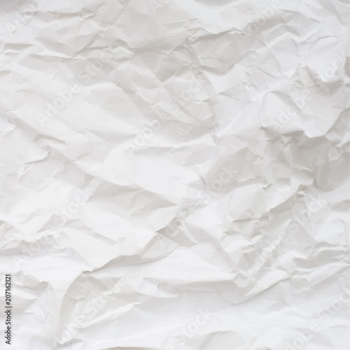 Vector texture of crumpled paper. Realistic illustration.