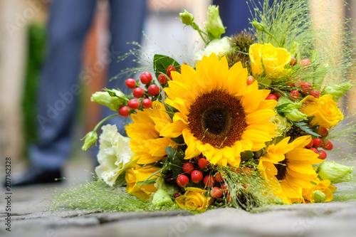 Brautstrauss Sommerblumen Brautstrauß photo