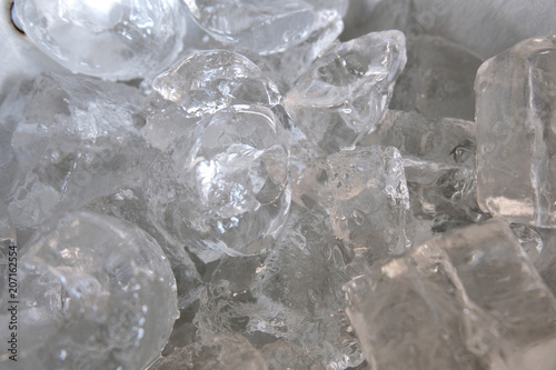 background with ice cubes ,soft focus