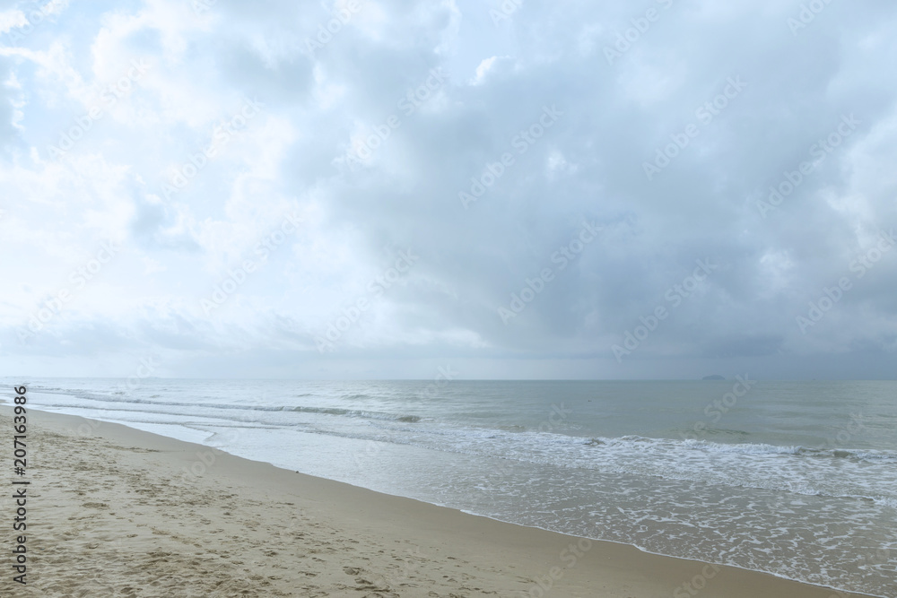 Ocean wave and tropical beach