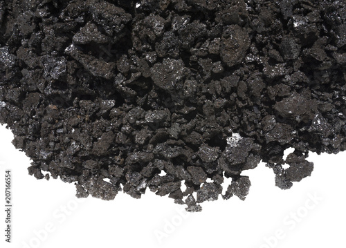Bilde på lerret chimney soot white background black