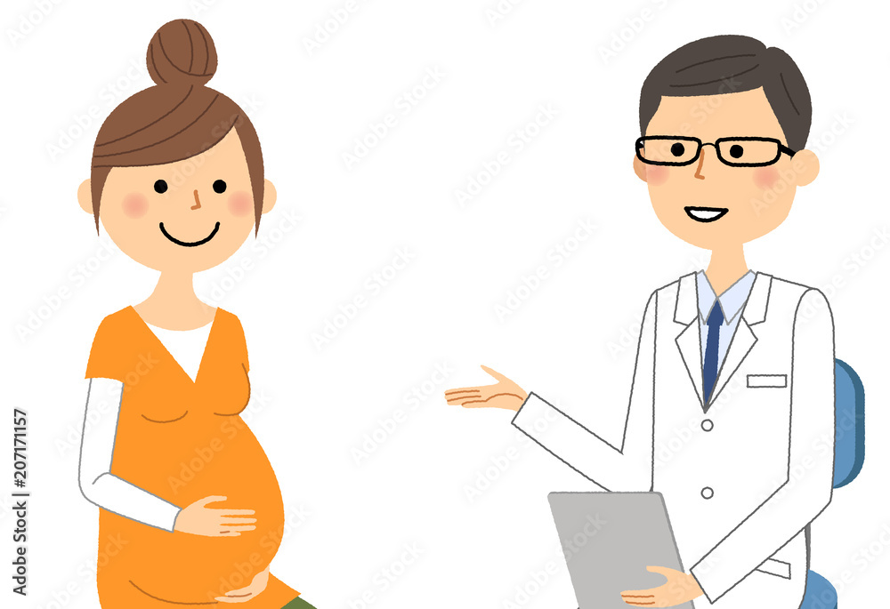 医者と妊婦　妊婦健診