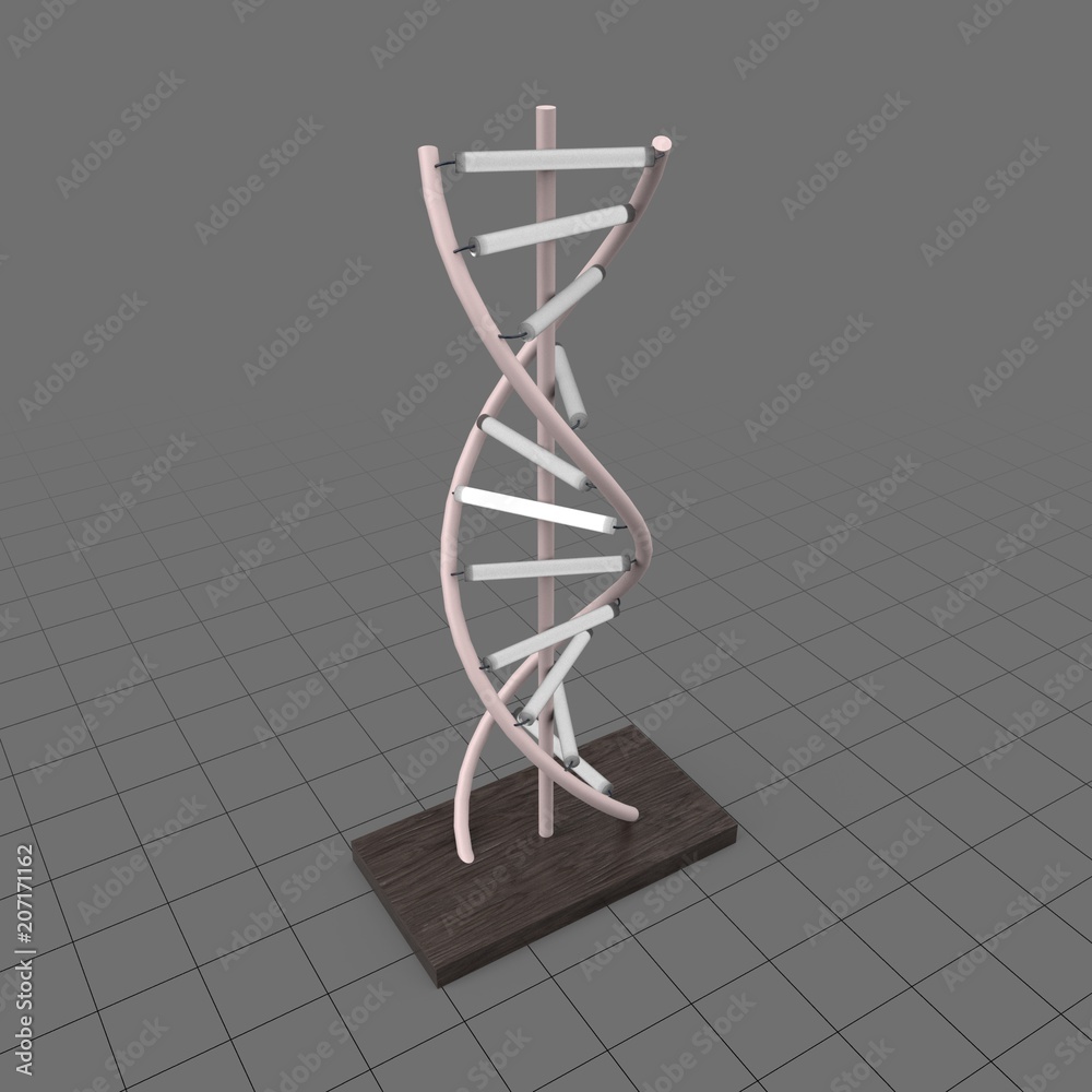 LED DNA lamp Stock 3D asset | Adobe Stock