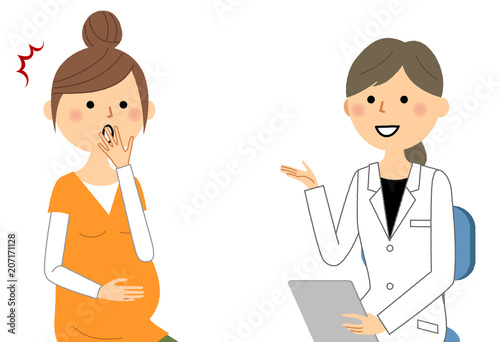 医者と妊婦　妊婦健診