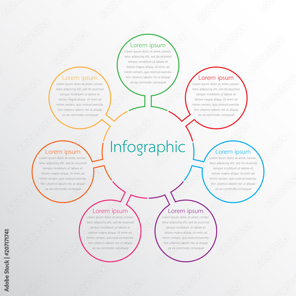 Vector infographic templates used for detailed reports. All 7 topics. Vector infographic templates used for detailed reports. All 7 topics.