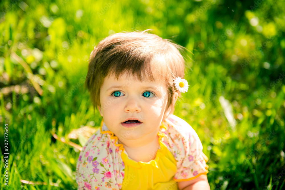 little girl in summer in the park. Portrait of a cute little girl in summer. Children's Day June 1. The first day of summer
little girl in summer in the park. Portrait of a cute little girl in summer. Children's Day June 1. The first day of summer