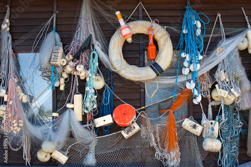 maritime fishing gear background photo