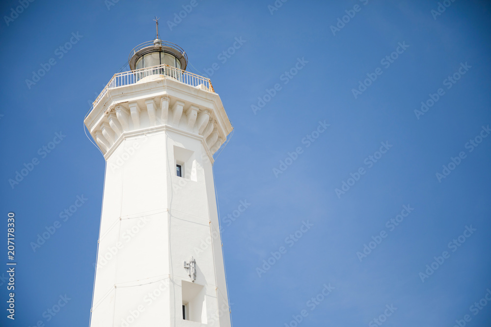 White Lighthouse of Torre Canne, Fasano in Italy