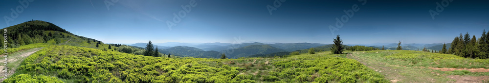 Panorama ze stumorgowej polany - Mogielica  - Beskid Wyspowy