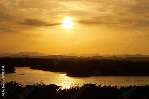 英虞湾の夕景