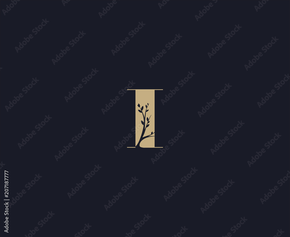 letter I logo design template. luxury logo letter I logo design template. luxury logo
