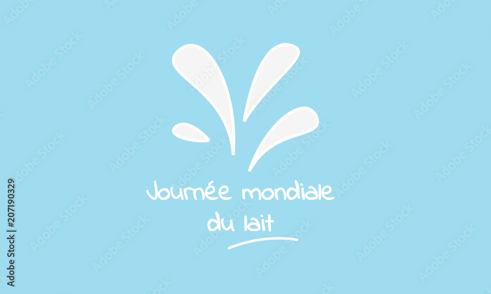 Fototapeta premium Journée mondiale du lait