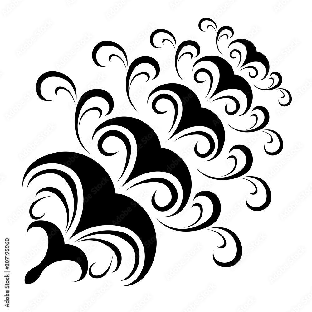 Isolated arabesque pattern Isolated arabesque pattern
