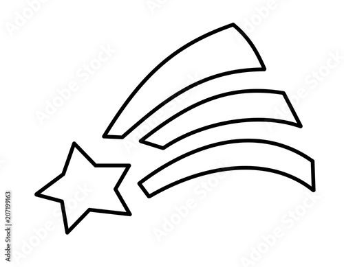 流れ星 線画 Stock イラスト Adobe Stock